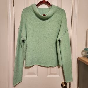 ✨️Free People Drop Shoulder Seafoam Green Oversized Sweater Size Medium NWOT